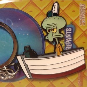 Spongebob Squarepants Squidward At Work Keychain